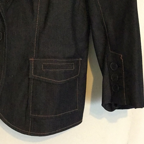 Ann Taylor LOFT dark Jean Jacket - Picture 4 of 7